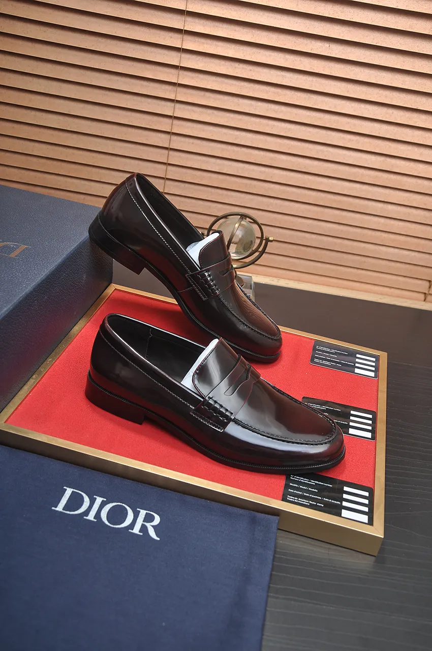 Men's shoes 💰580💶[Dior] (water-dyed cowhide lining) Dior original 1:1 high-quality factory, imported original materials, imported raw cowhide, water-dyed cowhide lining, original TPU outsole, code number: 39-44 (45 customized)